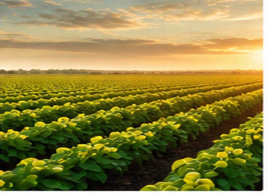 Fresh Egyptian farm fields prepared for export