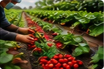 Careful harvesting of fresh produce